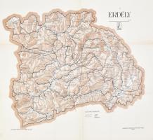 1942 Erdély, M. Kir. Honvéd Térképészeti Intézet nyomása, 43×47 cm