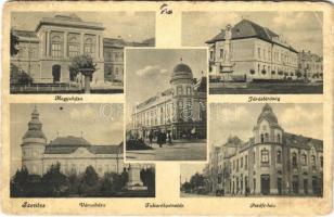 1948 Szentes, Megyeháza, Járásbíróság, Petőfi-ház, Városháza, Takarékpénztár (EB)