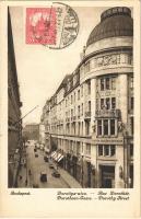 1927 Budapest V. Dorottya utca, Magyar Általános Hitelbank, automobilok