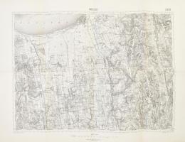 1926 Marcali és környékének katonai térképe, kiadja: M. kir állami térképészet, 47×63 cm