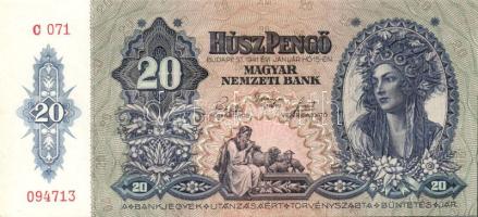 1941. 20P(2x) egymásutáni sorszámokkal T:I