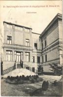 1912 Budapest VII. Dr. Batizfalvy-féle szanatórium és vízgyógyintézet, oldalhomlokzat. Aréna út 82. Weinberger és Fehér kiadása