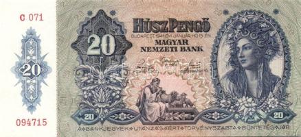 1941. 20P(2x) egymásutáni sorszámokkal T:I