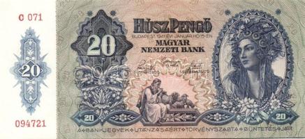 1941. 20P(2x) egymásutáni sorszámokkal T:I