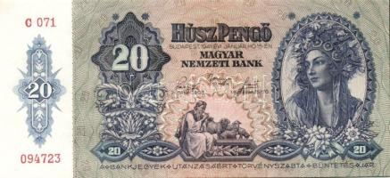 1941. 20P(2x) egymásutáni sorszámokkal T:I