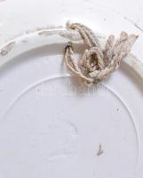 Antik Hollóházi porcelán dísztál a Miatyánk imádság soraival. Kézzel festett, jelzett, mázhibákkal d...