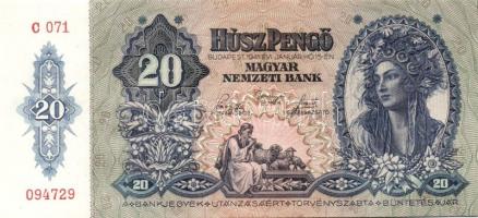 1941. 20P(2x) egymásutáni sorszámokkal T:I