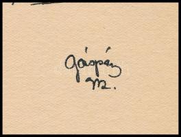 1942 Korzószolgálat, katonai karikatúra, tus, akvarell, szign.: Gáspár Antal, szép állapotban, 30,5×...