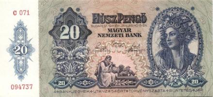 1941. 20P(2x) egymásutáni sorszámokkal T:I