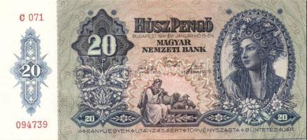 1941. 20P(2x) egymásutáni sorszámokkal T:I