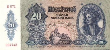 1941. 20P(2x) egymásutáni sorszámokkal T:I