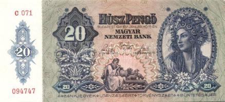 1941. 20P(2x) egymásutáni sorszámokkal T:I