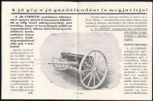 1928 "Mc Cormick" műtrágyaszóró leporelló ismertető reklámkiadvány képekkel, szép állapotb...