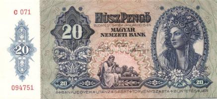 1941. 20P(2x) egymásutáni sorszámokkal T:I