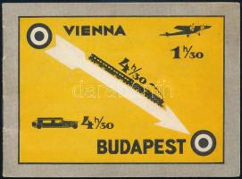 1932 Budapesti képes idegenforgalmi reklámfüzet, érdekes borítóval, szép állapotban, 8p