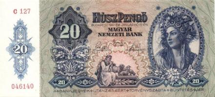 1941. 20P(2x) egymásutáni sorszámokkal T:I