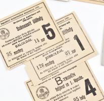 1938 A Budapesti Nemzetközi Eucharisztikus Kongresszusra szóló szett, összesen: 7 db - térképes tags...