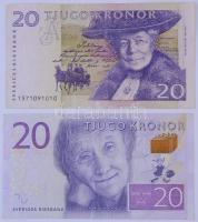 Svédország 2001. 20K + 2014. 20K T:III Sweden 2001. 20 Kronor + 2014. 20 Kronor C:F