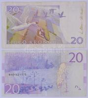 Svédország 2001. 20K + 2014. 20K T:III
Sweden 2001. 20 Kronor + 2014. 20 Kronor C:F