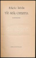Fekete István: Tíz szál gyertya. Elbeszélések. Csáky Lajos rajzaival. Bp., 1985, Móra. Kiadói papírk...