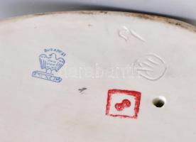 Aquincum porcelán kémlelő akt, kézzel festett, jelzett, hibátlan, m: 20,5 cm