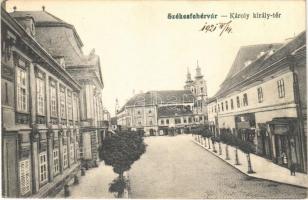 1921 Székesfehérvár, Károly király tér, üzletek