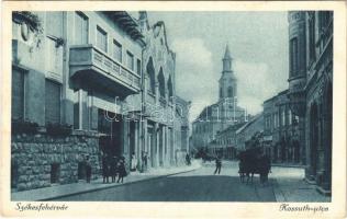 1927 Székesfehérvár, Kossuth utca + KIÁLLÍTÁS ÉS VÁSÁR So. Stpl