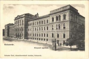 1908 Kolozsvár, Cluj; Központi egyetem. Schuster Emil kiadása / university