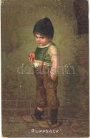 1918 Ruppsack / Child. Nr. 10679. litho s: H. Kaulbach