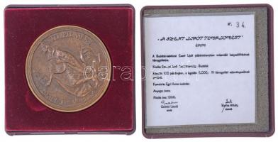 1996. "A Szt. Lipót templomért / Savoyai Jenő Társaság Budafok 1996" Br emlékérem számozot...