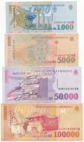 Románia 1996. 50.000L + 1998. 1000L + 5000L + 10.000L + 1999. 2000L + 2000. 10.000L + 2001. 50.000L ...