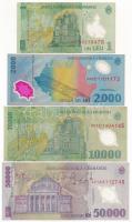 Románia 1996. 50.000L + 1998. 1000L + 5000L + 10.000L + 1999. 2000L + 2000. 10.000L + 2001. 50.000L ...