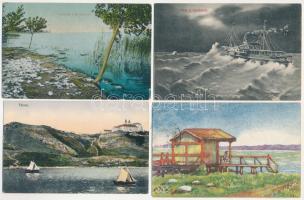 Balaton - 13 db régi képeslap / 13 pre-1945 postcards