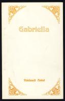 Nádasdy Antal: Gabriella verseskötet (magánkiadás) a szerző dedikálásával