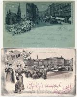 Wien, Vienna, Bécs; - 2 db régi képeslap / 2 pre-1900 postcards