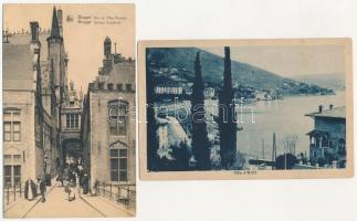 23 db RÉGI külföldi város képeslap vegyes minőségben / 23 pre-1945 European town-view postcards