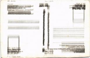 Ismeretlen település, SZOT üdülő E. épülete. Képzőművészeti Alap + Hátoldalon többszörös tévnyomat (...