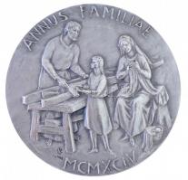 Vatikán 1994. "II. János Pál pápa / Család éve" jelzett Ag emlékérem, peremen számozott &q...
