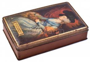 Mrs. Siddons by Gainsborough fém doboz, kopásnyomokkal, 22×14×5 cm