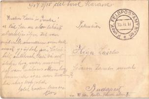 1917 K.u.K. Feldpostamt No. 95. / WWI Austro-Hungarian K.u.K. military, soldiers in winter. photo (E...