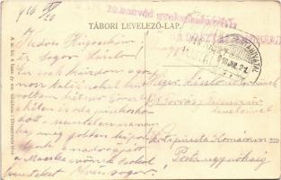 1916 József főherceg Őfensége a 4-es honvédek tábori miséjén. 4. honvéd gyalogezred. Herbst műnyomás...