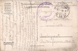 1916 Kriegsfürsorgeamt des K.u.K. Kriegsministeriums / WWI Austro-Hungarian K.u.K. military art post...