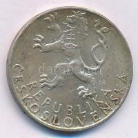 Csehszlovákia 1947. 50K Ag "Szlovák felkelés" T:1-,2 Czechoslovakia 1947. 50 Korun Ag &quo...