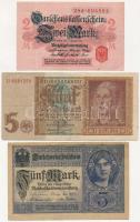 Német Birodalom 1910-1942. 6xklf bankjegytétel T:III German Empire 1910-1942. 6xdiff banknote lot C:F
