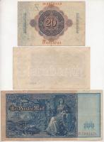 Német Birodalom 1910-1942. 6xklf bankjegytétel T:III
German Empire 1910-1942. 6xdiff banknote lot C...