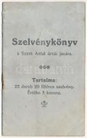 Kolozsvár ~1910. Szelvénykönyv a Szent Antal árvái javára 20f szelvényekkel, hiánytalan