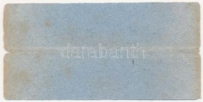 Miskolc 1872. "Miskolváros elöljárósága" hamis pénztári utalvány 25kr értékben T:III