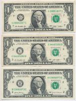 Amerikai Egyesült Államok 2009-2017. 1$ (4xklf) +1995. 5$ T:III USA 2009-2017. 1 Dollar (4xklf) + 1995. 5 Dollars C:F