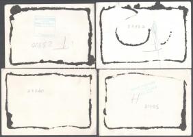 cca 1940 Vegyes fotó tétel, 7 db, közte: Tihanyi és a Tihanyi Apátság madártávlatból, a tihanyi Magy...