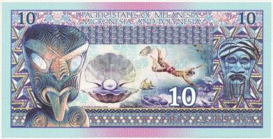 Melanézia, Mikronézia és Polinézia 2018. 10$ fantáziabankjegy C:UNC
Pacific States of Melanesia, Mi...